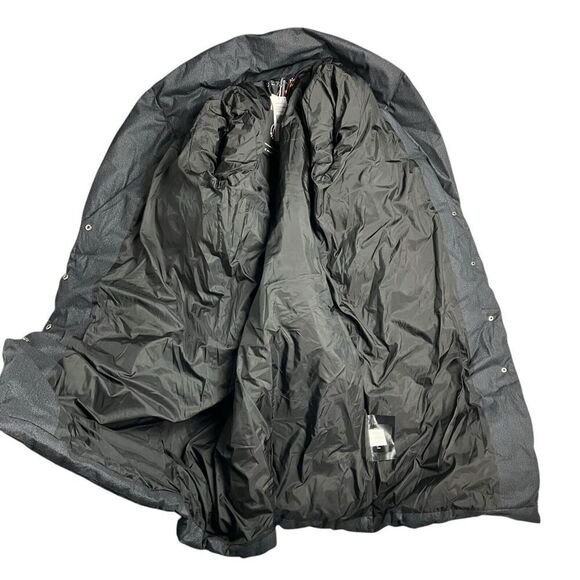 Anthropologie Bernardo WMNS 1X‎ Grey Wrap Puffer Jacket Belted Coat Long Shawl - Picture 9 of 14